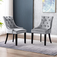 Thumbnail for Wooden Office Chair Handmade Button Tufted Teak Wood Wingback Chairs , Chair for Dining Table Dime Store