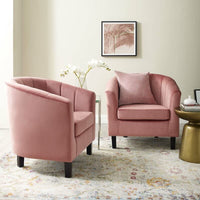 Thumbnail for Wooden Sofa Upholstered Arm Chair Wingback Chair for Living Room High Back Wing Chair Cushioned Lounge Chair Single Seater Set of 2 Dime Store
