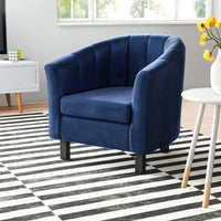 Thumbnail for Wooden Sofa Upholstered Arm Chair Wingback Chair for Living Room High Back Wing Chair Cushioned Lounge Chair Single Seater Set of 2 Dime Store