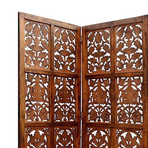 Wooden Folding Partition for Livingroom , Halls & Office Wall Screen Room Divider , Room separator portable partition Dime Store