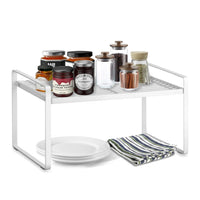Thumbnail for Stackable Kitchen Cabinet and Counter Shelf Organizer | Multipurpose Pantry Bedroom Bathroom Storage Racks Dime Store