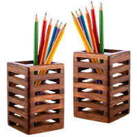 Thumbnail for Wooden Pen Stand Pencil Stand | Office supplies Table Storage Organizer | Office Desk Accessories, Pen Stands for Office Use Dime Store