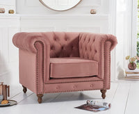 Thumbnail for Wooden Modern Chesterfield Sofa for Living Room, Office Or Hallway, Single Seater Sofa for Bedroom Dime Store