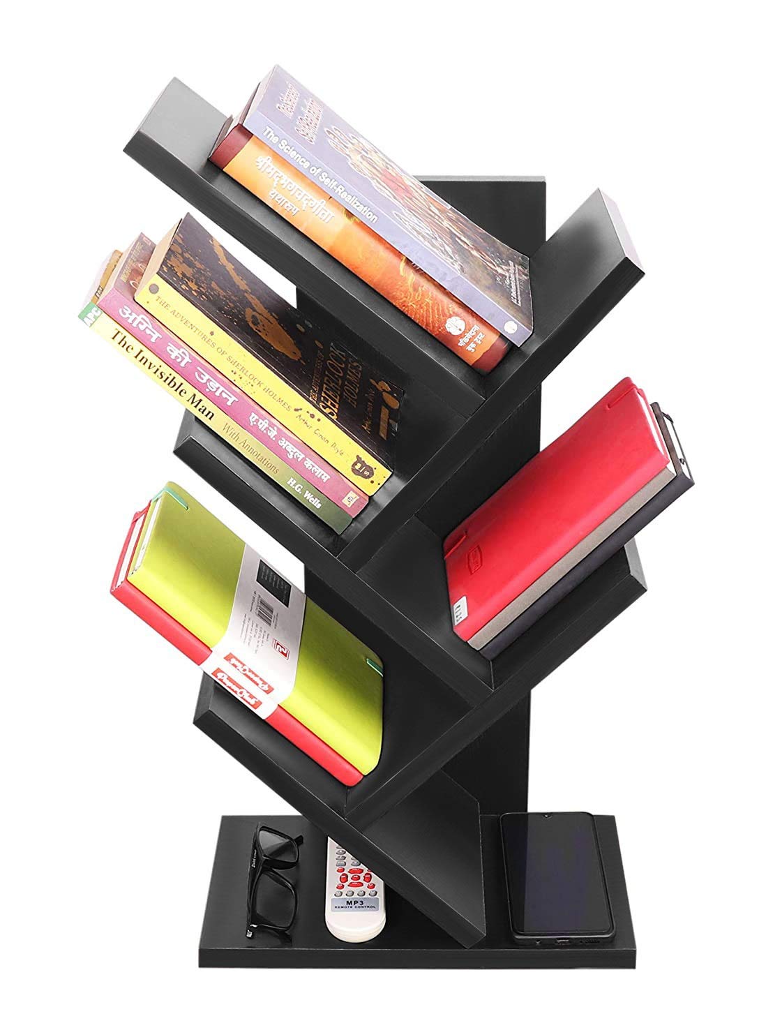 Wooden Book Shelf for Study Room Living Room Bedroom Home Library Kids Books Shelf Stand Dime Store