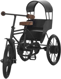 Thumbnail for Antique Wood and Wrought Iron Mini Rickshaw , Toy Gifts Showcase Display Home Desktop Décor for living room Dime Store