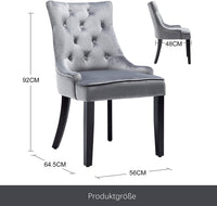 Thumbnail for Wooden Office Chair Handmade Button Tufted Teak Wood Wingback Chairs , Chair for Dining Table Dime Store