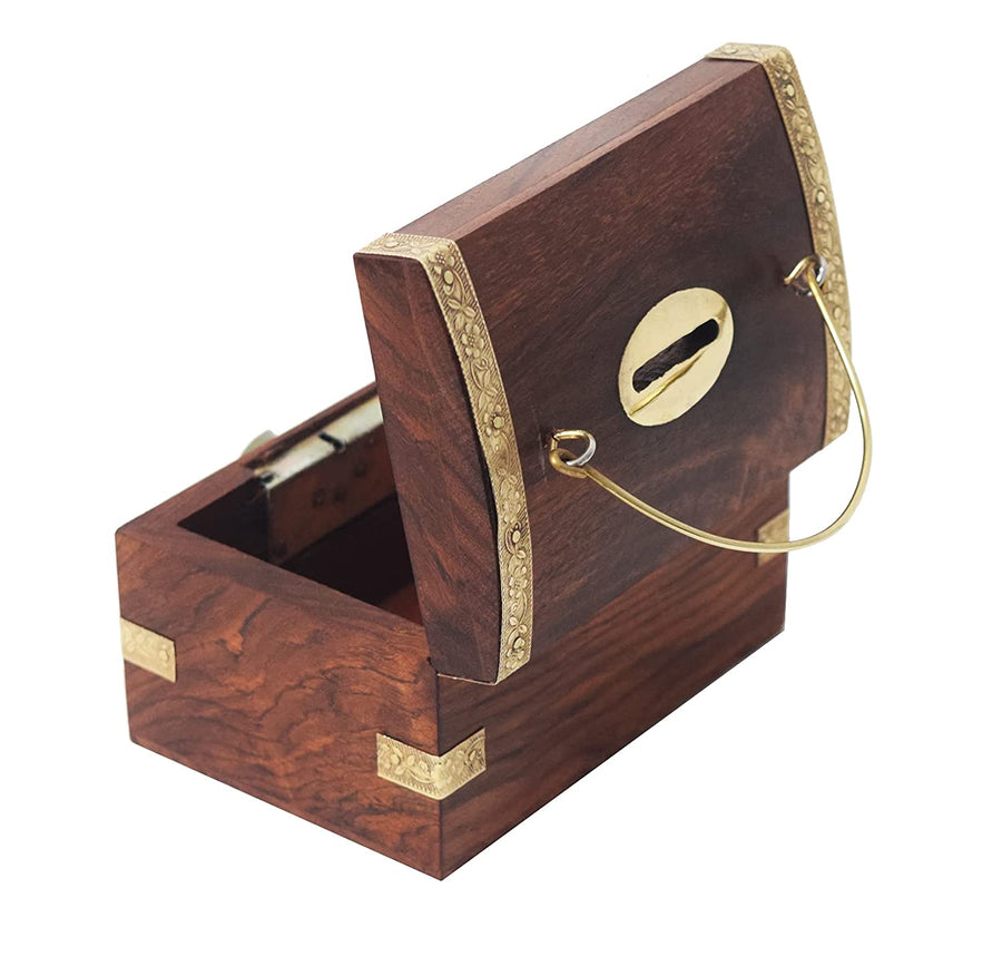 Wooden Handmade Modern Money Bank , Piggy Bank for Kids & Adults Coin Storage Box Dime Store