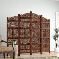 Thumbnail for Wooden Handcrafted Partition for Living Room | Wooden Room Divider for Living Room | Wooden Partition for Office & Room | Wooden Room Separator Dime Store