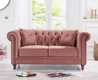 Thumbnail for Wooden 2 Seater Chesterfield Sofa for Livingroom, Bedroom & Office | Modern Arm Chesterfield Sofa for Hallway Dime Store