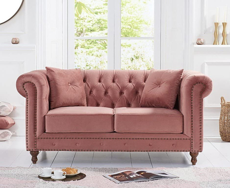 Wooden 2 Seater Chesterfield Sofa for Livingroom, Bedroom & Office | Modern Arm Chesterfield Sofa for Hallway Dime Store