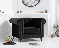 Thumbnail for Wooden Modern Chesterfield Sofa for Living Room, Office Or Hallway, Single Seater Sofa for Bedroom Dime Store