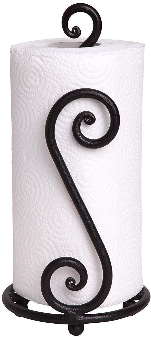 Wrought Iron Kitchen Tissue Paper Roll Holder Kitchen Storage Paper Towel Holder Dime Store