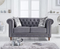 Thumbnail for Wooden 2 Seater Chesterfield Sofa for Livingroom, Bedroom & Office | Modern Arm Chesterfield Sofa for Hallway Dime Store