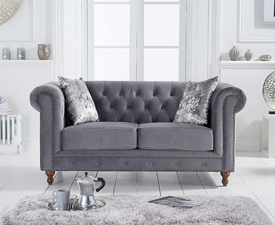 Wooden 2 Seater Chesterfield Sofa for Livingroom, Bedroom & Office | Modern Arm Chesterfield Sofa for Hallway Dime Store