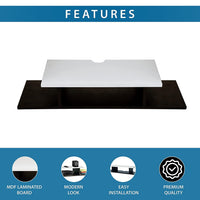 Thumbnail for Dime Store Set Top Box Holder/Set Top Box Stand for Wall Mount Wall Shelf TV Unit Stand (Dual Tone, Black and White) Dime Store