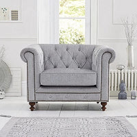 Thumbnail for Wooden Modern Chesterfield Sofa for Living Room, Office Or Hallway, Single Seater Sofa for Bedroom Dime Store