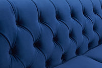Thumbnail for Wooden Furniture Velvet 3 Seater Leatherette Modern Chesterfield Sofa Couch Chaise Lounge Sectional Sofa for Living Room Office Guest Room Dime Store