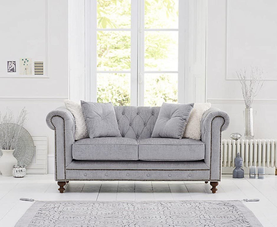 Wooden 2 Seater Chesterfield Sofa for Livingroom, Bedroom & Office | Modern Arm Chesterfield Sofa for Hallway Dime Store
