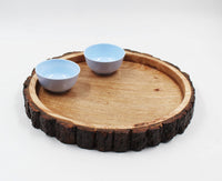 Thumbnail for Wooden Real Bark made Serving Tray , Storage Tray, Wonderful Gift for Kitchen or Table Decor, Wooden Tray for Kitchen or Tea Table Dime Store
