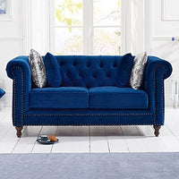 Thumbnail for Wooden 2 Seater Chesterfield Sofa for Livingroom, Bedroom & Office | Modern Arm Chesterfield Sofa for Hallway Dime Store