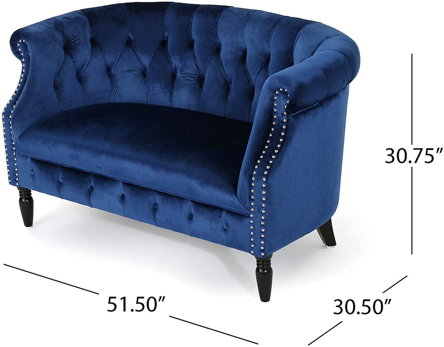 Wood 2 Seater Chesterfield Sofa Modern Design Sofa for Livingroom & hallway | Couch for Bedroom | Home Furniture Decorative Sofa Dime Store