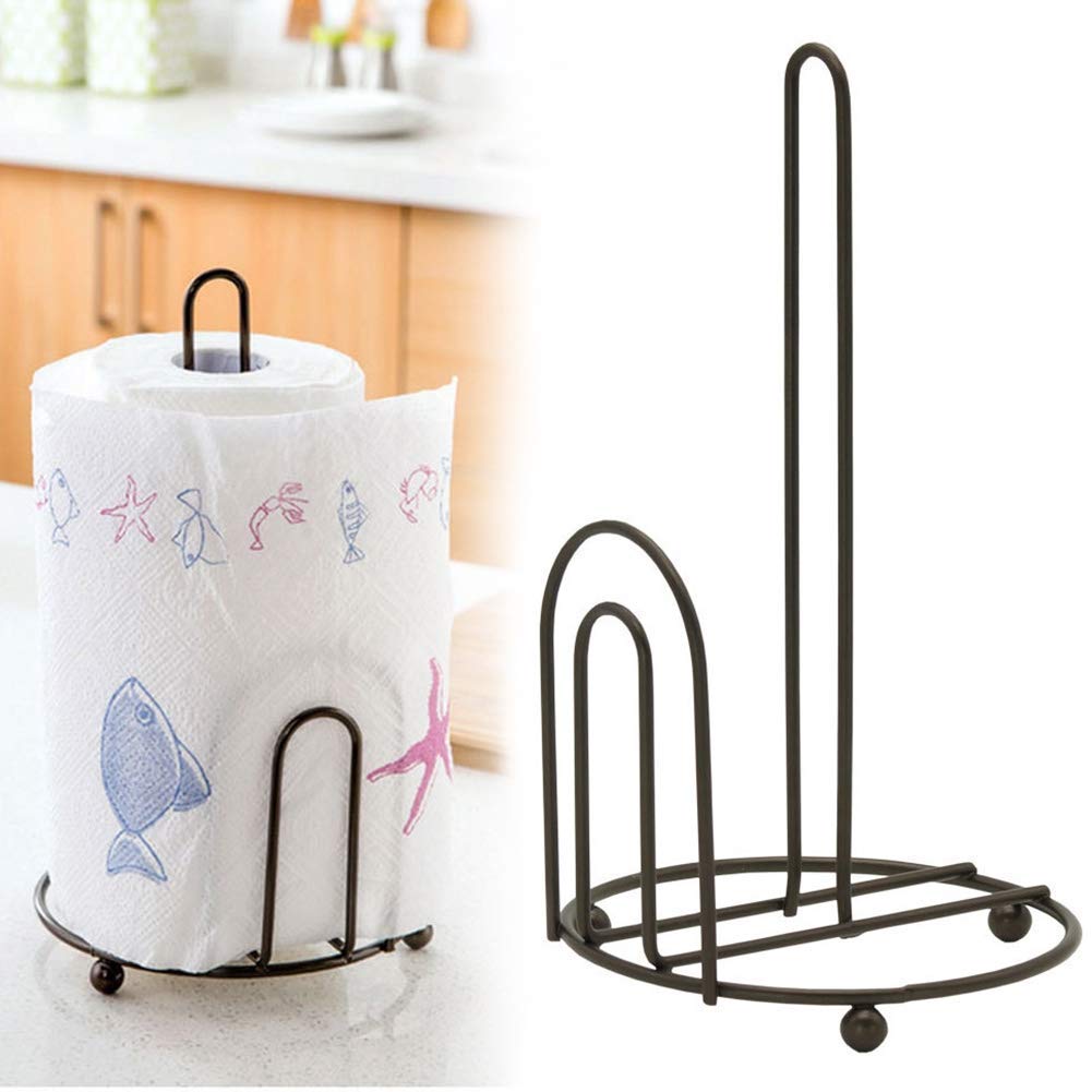 Wrought Iron Kitchen Tissue Paper Roll Holder Kitchen Storage Paper Towel Holder Dime Store