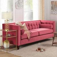 Thumbnail for Wooden 3 Seater Modern Sofa Chesterfield Couch Loveseat for Livingroom & Hallway | Sofa for Bedroom Dime Store