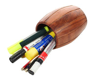 Thumbnail for Wooden Handmade Barrell Shaped Pen Stand, Pencil Holder Desk Accessories Multiple Use Desktop Storage Organizer Dime Store