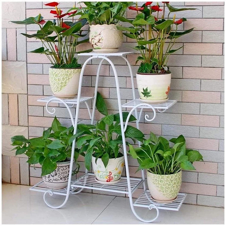 Multi 6 Tier Plant Stand Flower Pot Stand for Balcony Living Room Outdoor Indoor Plants Plant Holder Home Décor Item Dime Store