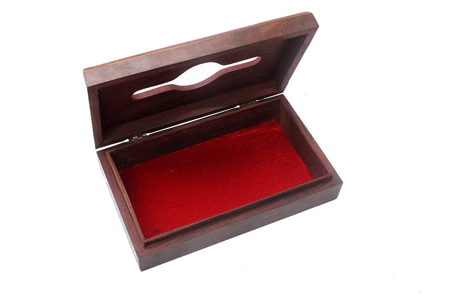 Wooden Handmade Napkin Holder Square Tissue Holder for Restaurant. Hotels, Office & Home Dime Store