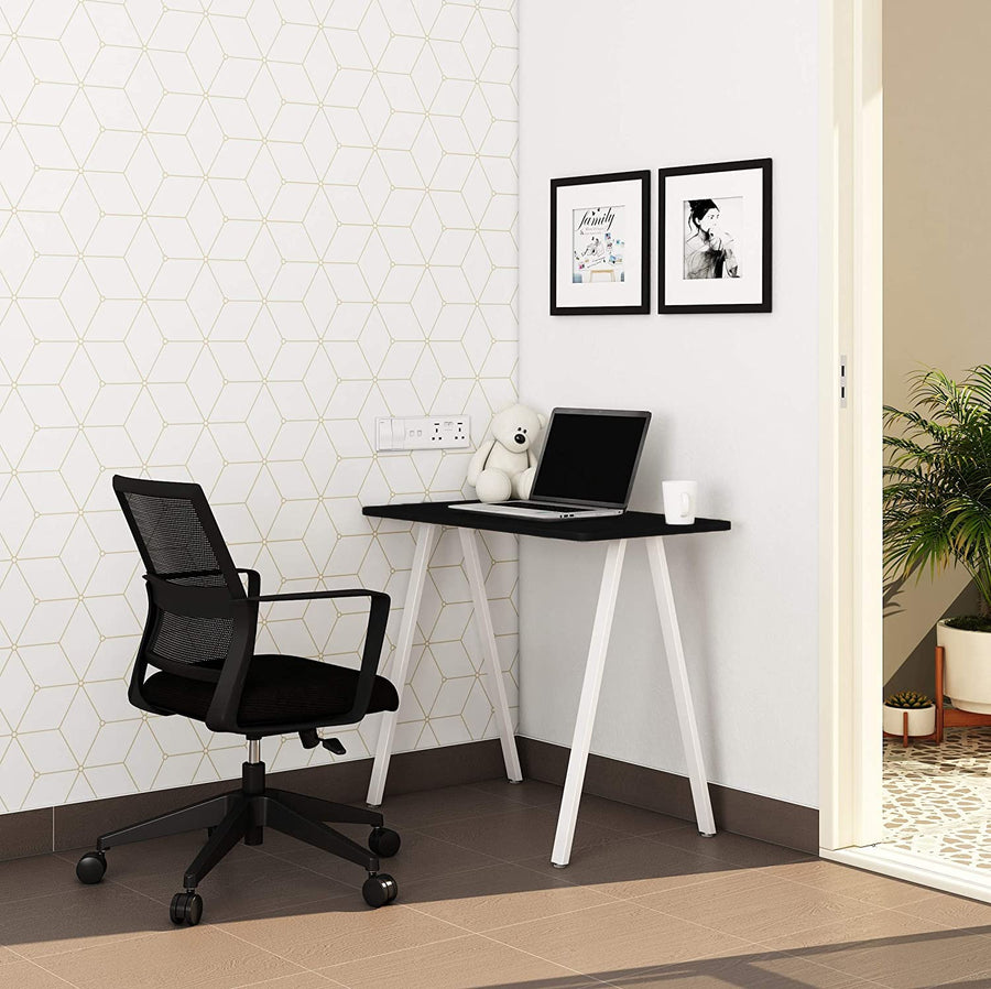 Study Table for Home and Office, Writing Desk, Computer and Laptop Desk, Study Desk Made with Engineered Wood Metal Legs for Home Office Students Dime Store