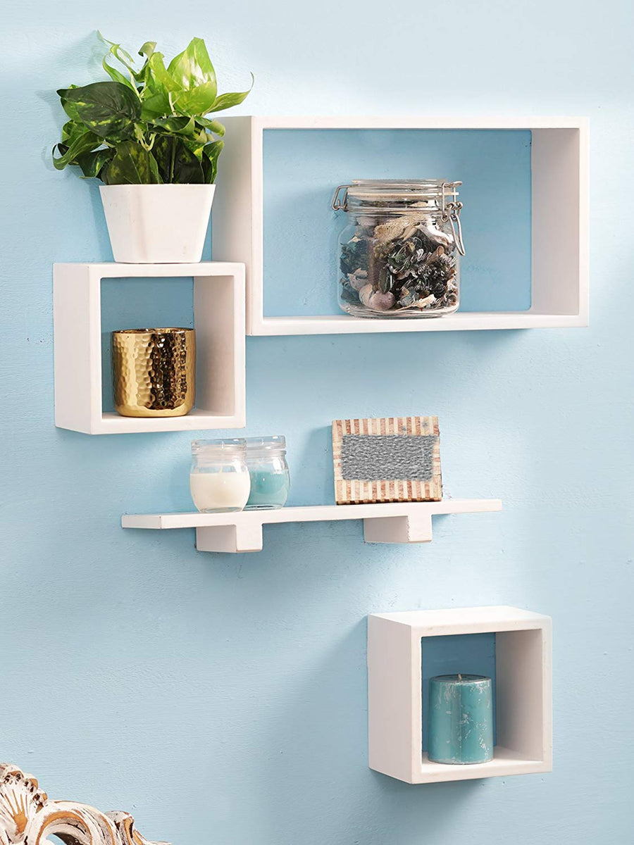 Wall Shelf Wall Mounted Wall Display Rack Shelves for Living Room Decor Dime Store