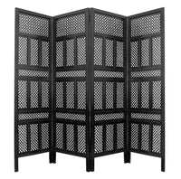 Thumbnail for Wooden Partition for Livingroom & Hall | Wall Screen Room Divider , Curtains for Bedroom and Office (Black) Dime Store