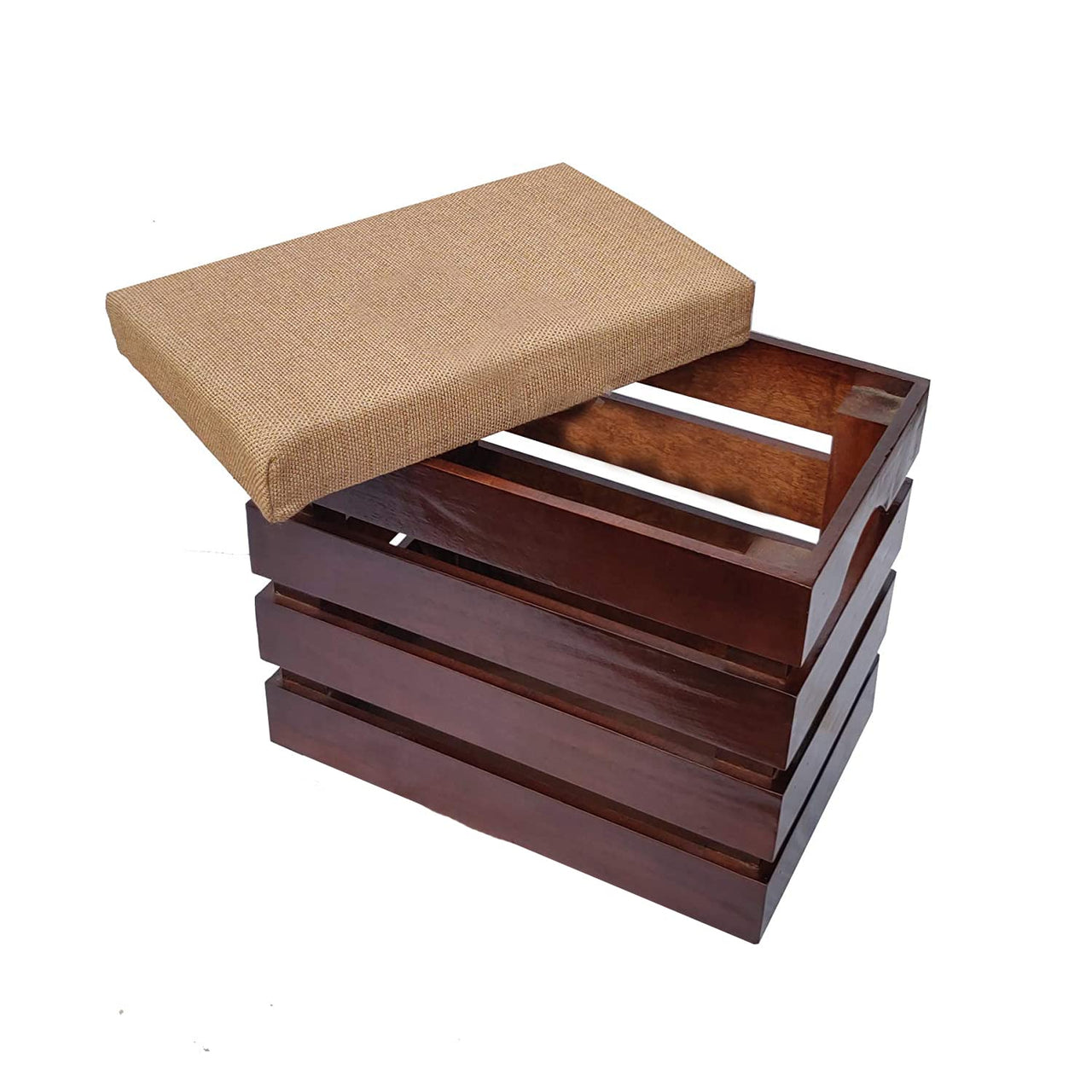 Wooden Stool/Foot Stool/Collapsible Storage Stool/Office Stool/Stool for Kitchen/Wooden Stool Dime Store