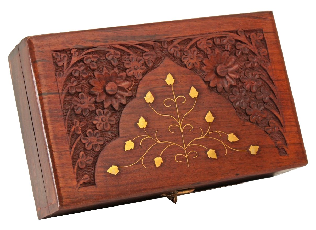 Wooden Jewellery Box | Jewel Organizer , Multipurpose Box for Women , Storage Box Jewelry Case Vanity Box Gift Item Dime Store