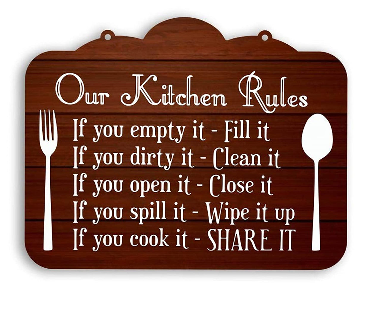 MDF Wall Decor Hanging Door Hanging Sign Quote for Home Decor Items & Kitchen Dime Store