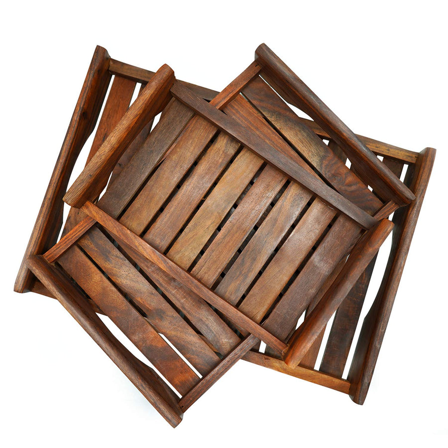 Wooden Serving Tray , Multipurpose Tray , Tray for Decoration & kitchen or Tea Table | Kitchen Decoration Platter Dime Store