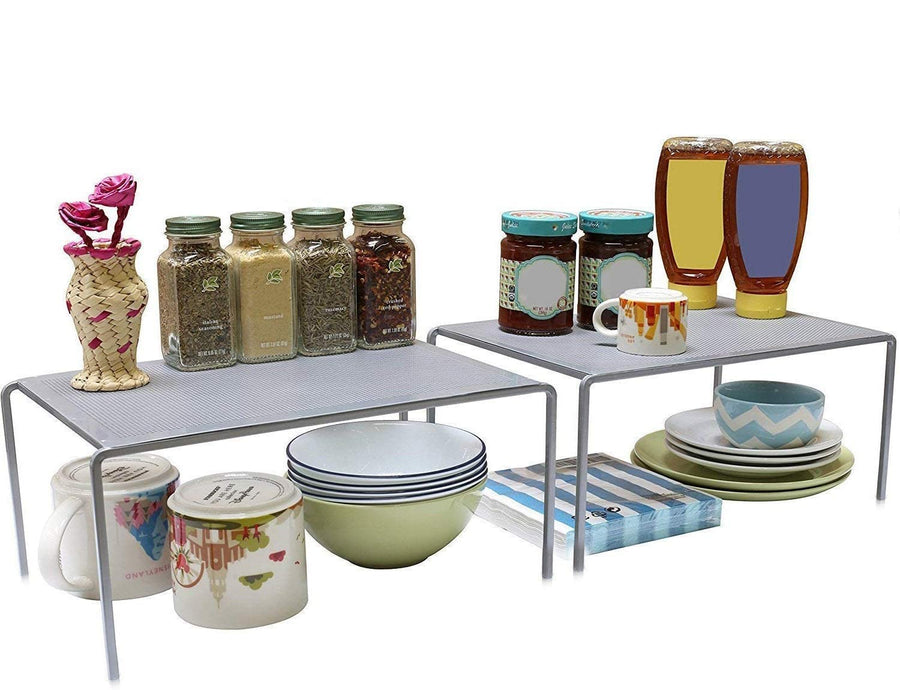 Stackable Kitchen Counter Shelf Organizer | Pantry Bathroom Storage Racks Dime Store