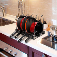 Thumbnail for Pot Rack Organizer Kitchen Organizer, 8 & 5 Tiers Adjustable Pots And Pans Organizer, Large Pot Lid Holders Pan Rack For Kitchen Cabinet Counter Dime Store