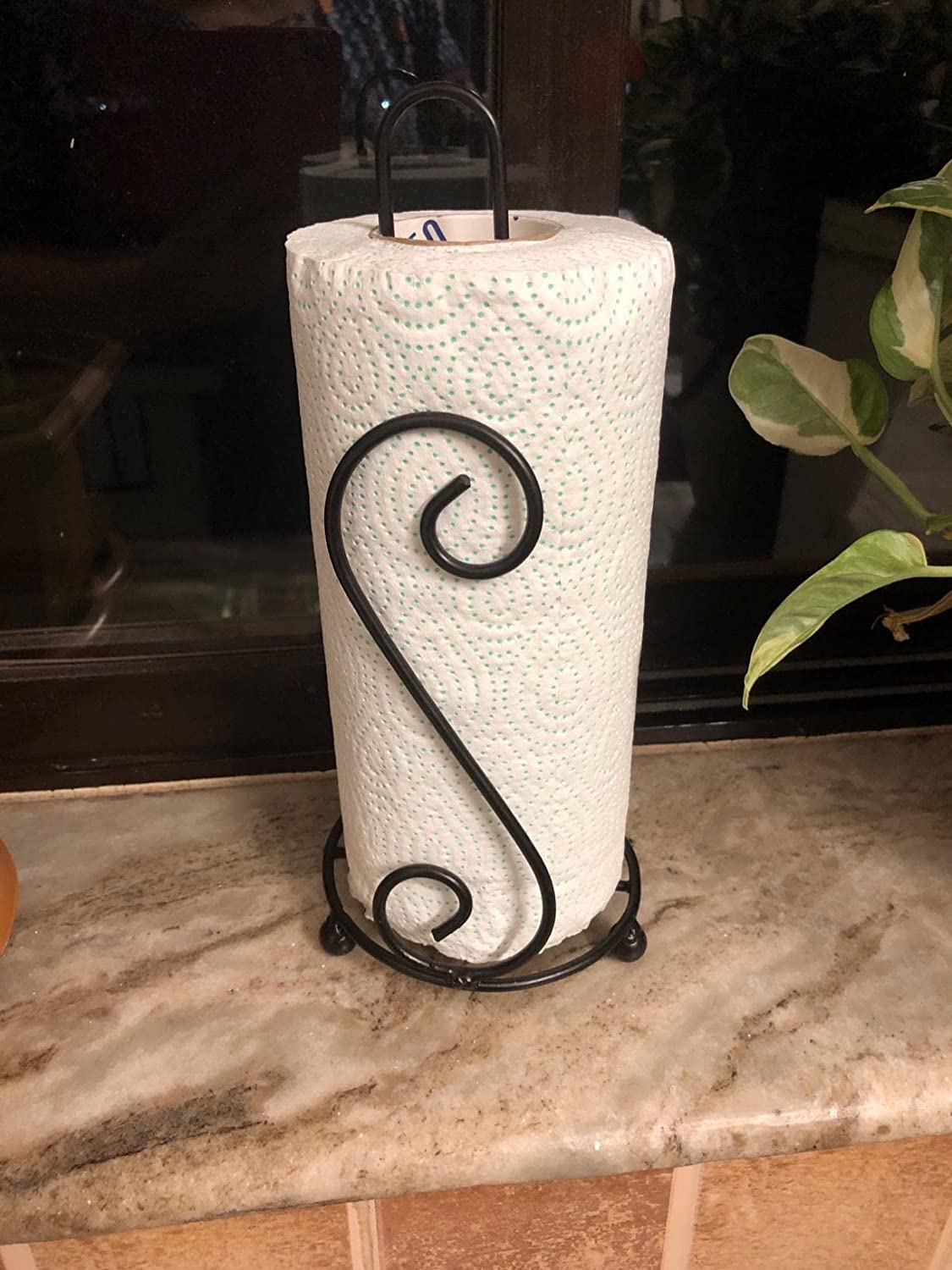 Wrought Iron Kitchen Tissue Paper Roll Holder Kitchen Storage Paper Towel Holder Dime Store