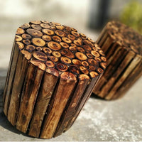 Thumbnail for Wooden Natural Design Stool , End table for Livingroom & Bedroom Stool for Vase Pot stand Coffee Table Office Decoration Home Furniture Stool Dime Store