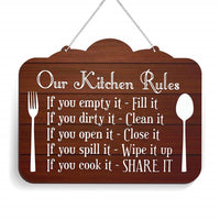 Thumbnail for MDF Wall Decor Hanging Door Hanging Sign Quote for Home Decor Items & Kitchen Dime Store