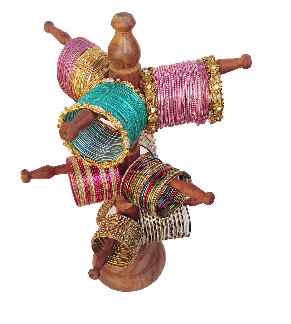 Wooden Tree Shaped Bangle Stand for Storage Bangles & jewel Organizer Display Organizer, Bracelet Holder for Jewelry Dime Store