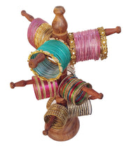 Thumbnail for Wooden Tree Shaped Bangle Stand for Storage Bangles & jewel Organizer Display Organizer, Bracelet Holder for Jewelry Dime Store