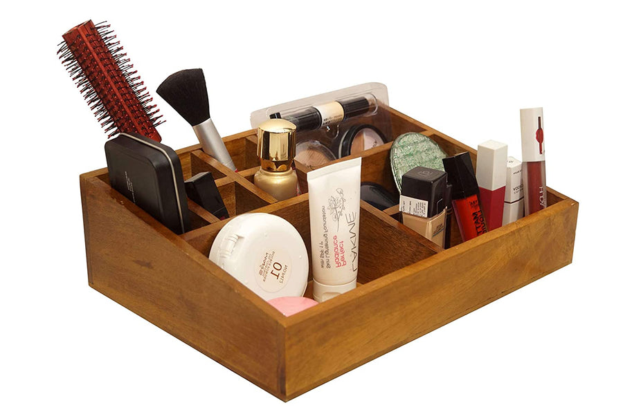 Desktop Storage and Organizer Makeup Holder Cosmetic Storage Box Desk Organizer Storage Box Dime Store