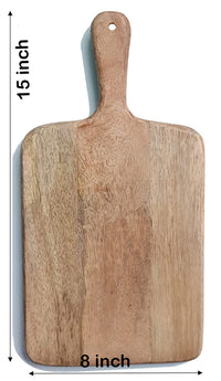 Thumbnail for Wooden Cutting Board Chopping Board for Home & Kitchen Microwave Safe 15x8 inches Dime Store