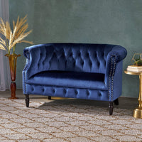 Thumbnail for Wood 2 Seater Chesterfield Sofa Modern Design Sofa for Livingroom & hallway | Couch for Bedroom | Home Furniture Decorative Sofa Dime Store