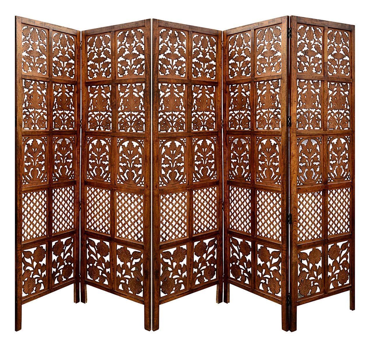 Wooden Folding Partition for Livingroom , Halls & Office Wall Screen Room Divider , Room separator portable partition Dime Store
