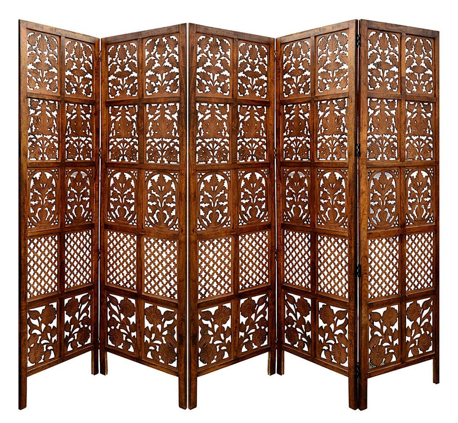 Wooden Folding Partition for Livingroom , Halls & Office Wall Screen Room Divider , Room separator portable partition Dime Store