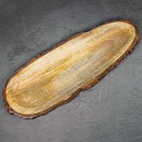 Thumbnail for Sheesham Wooden Tray, Multipurpose Handmade & Handcrafted Serving Tray, Rectangular Wooden Nested Platter - Size (37 x 17 x 2.5cm) Dime Store
